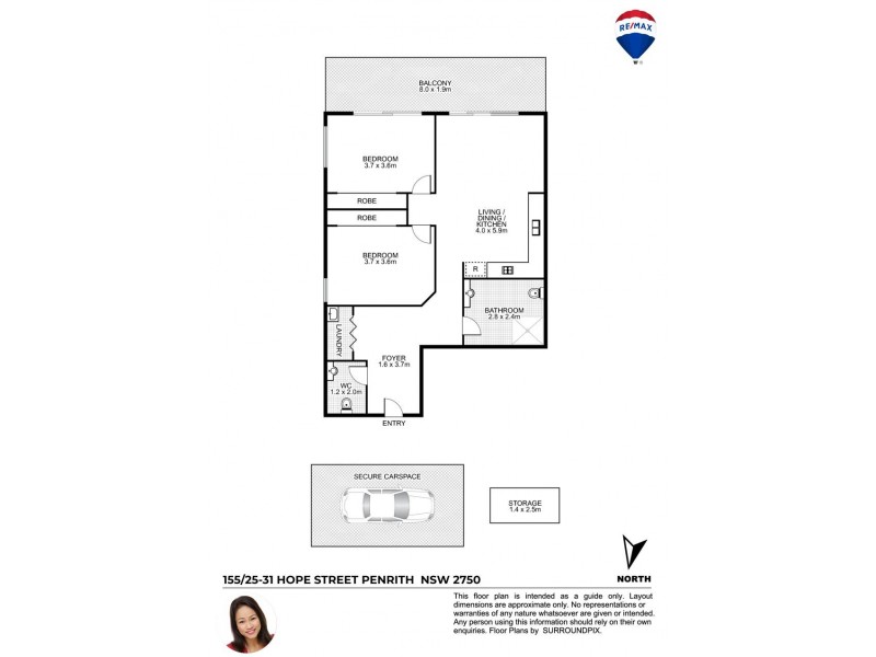 155/25-31 HOPE STREET, Penrith NSW 2750 Floorplan