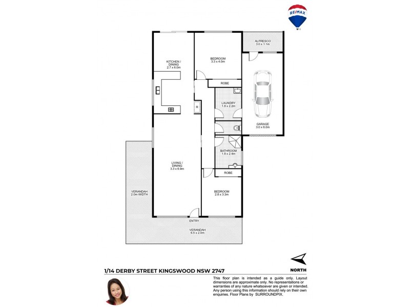 1/14 DERBY STREET, Kingswood NSW 2747 Floorplan