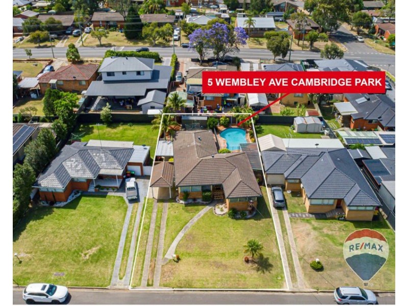 5 WEMBLEY AVENUE, Cambridge Park NSW 2747