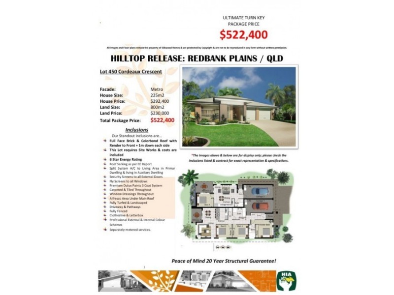 Lot 450 Cordeaux Cresent, “Hilltop Release”, Redbank Plains QLD 4301