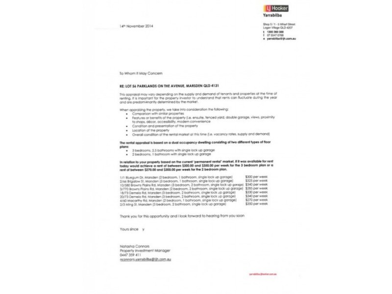 Lot 56 Parklands On The Avenue, Marsden QLD 4132