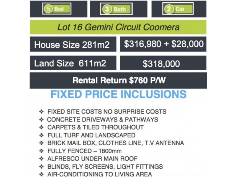 Lot 16 Gemini Circuit, Coomera QLD 4209