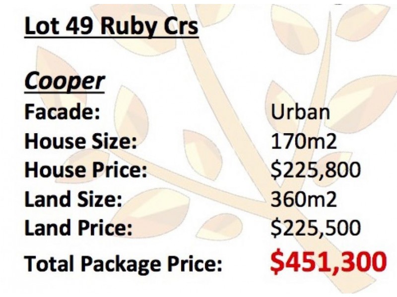 LOT 49 RUBY CRESENT, Meridan Plains QLD 4551