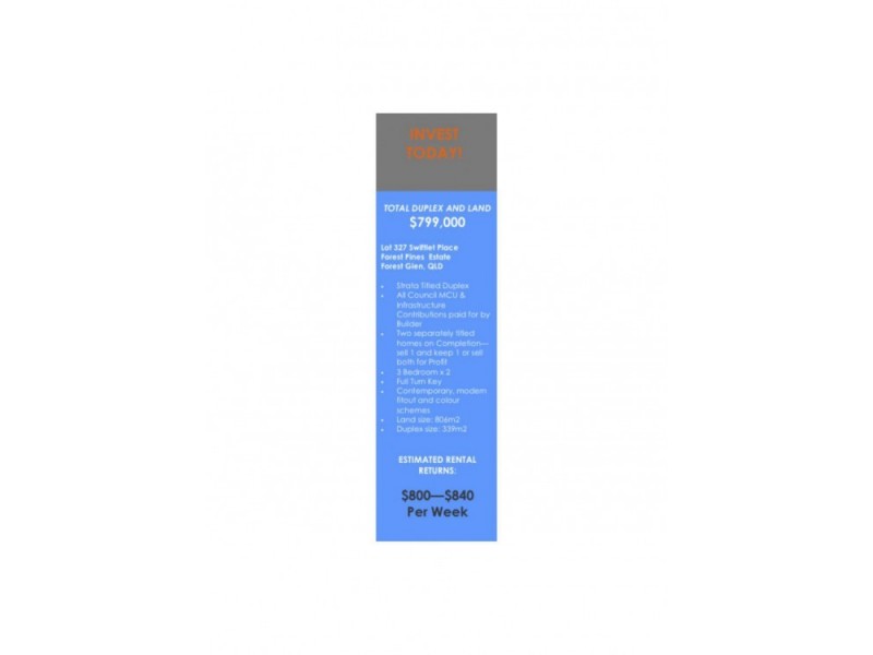 LOT 327 SWIFTLET PLACE ” FOREST PINES ESTATE”, Forest Glen QLD 4556