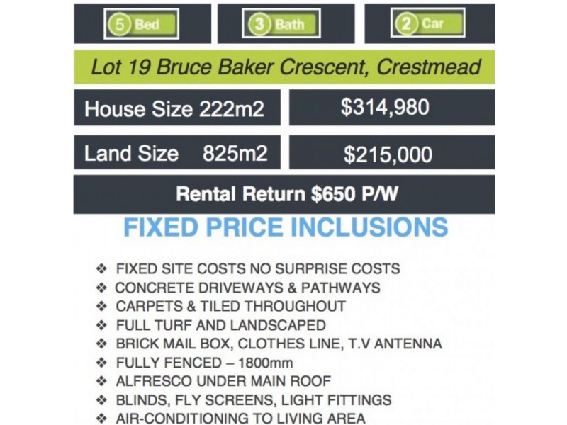 Lot 19 Bruce Bake Crescent, Crestmead QLD 4132