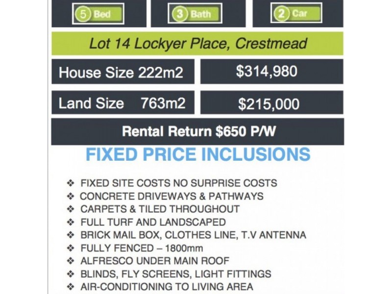 LOT 14 Lockyer Place, Crestmead QLD 4132