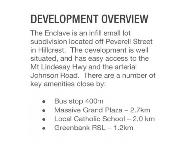 Lot 7 “The Enclave”, Hillcrest QLD 4118