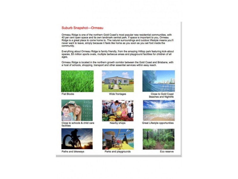 Ormeau Ridge Estate, Ormeau QLD 4208
