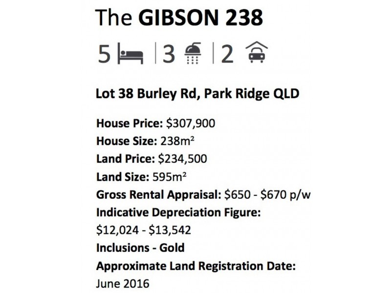 Lot 38 BURNLEY ROAD, ” Alerton Park”, Park Ridge QLD 4125