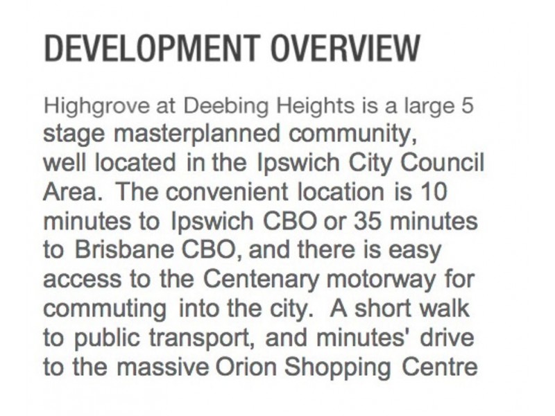 Lot 12 Gloucester Drive, “Highgrove Estate” Deeping heights, Ipswich QLD 4305