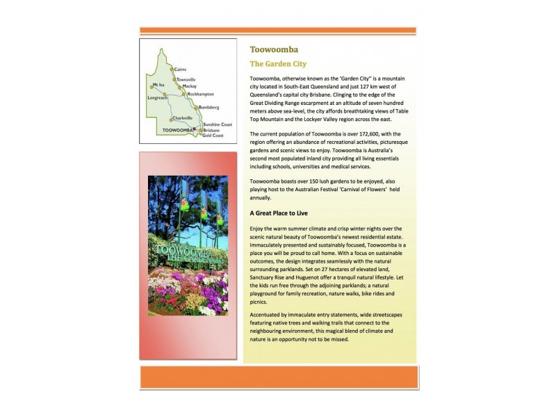 Lot 206 sanctuary Drive. “Sanctuary Rise Estate”, Toowoomba QLD 4350