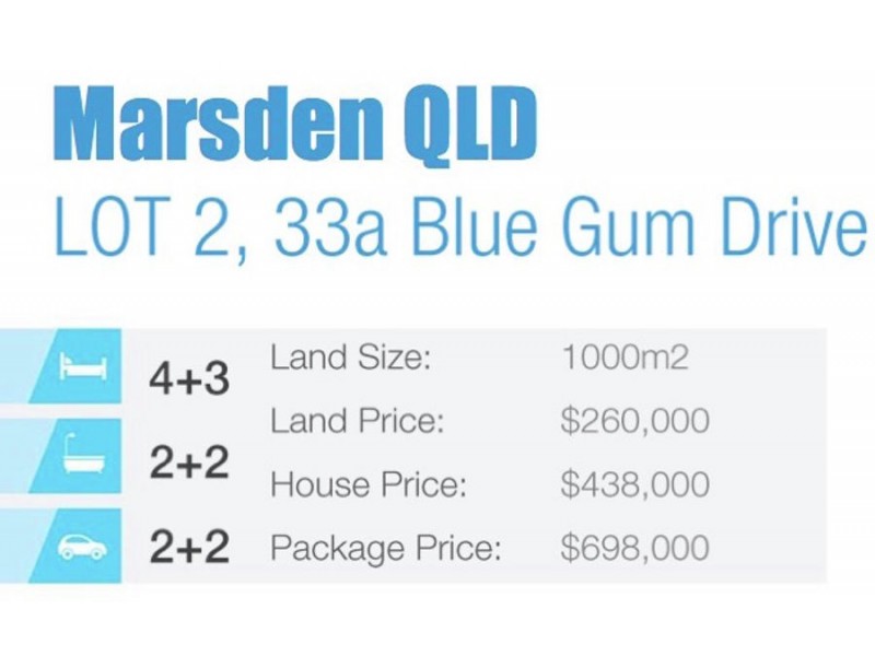 Lot 2 ,33A Blue Gum Drive, Marsden QLD 4132