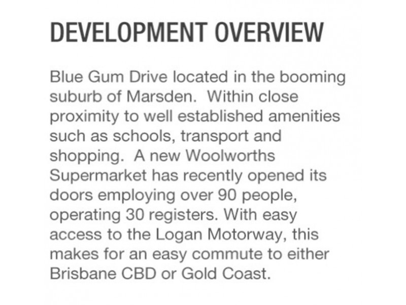 Lot 2 ,33A Blue Gum Drive, Marsden QLD 4132