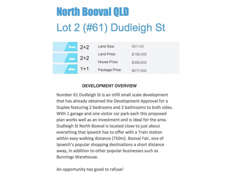 Lot 2/61 Dudleigh Street, Booval QLD 4304