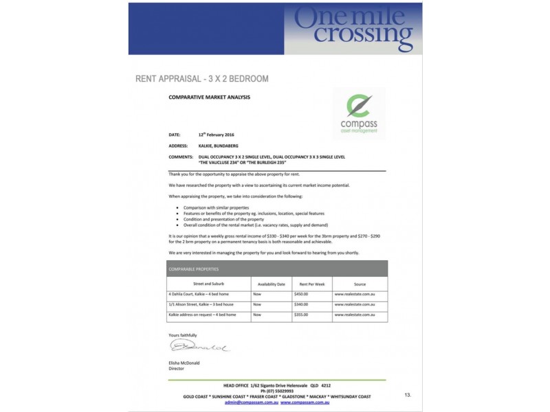 Lot 53 Mandi Court,  ” One Mile Crossing Estate”, Kalkie QLD 4670