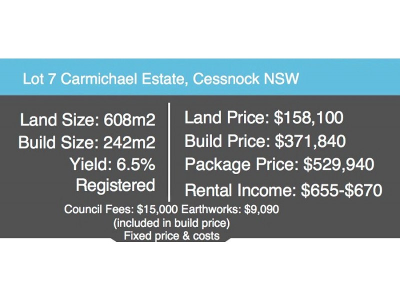 Lot 7 Carmichael Estate, Cessnock NSW 2325