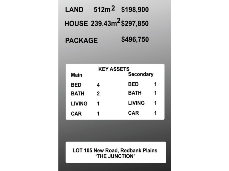 Lot 105 “The Junction Estate” School Road, Redbank Plains QLD 4301