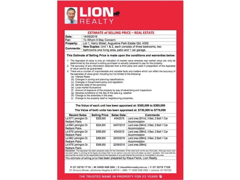 Lot 1 Augustine Park Estate, Ipswich QLD 4305