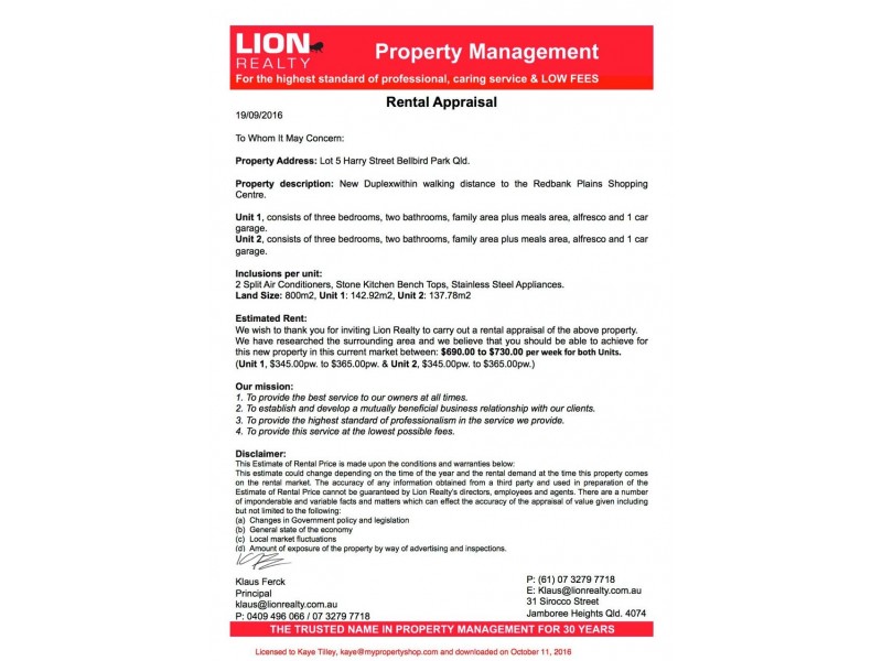 Lot 5 “Augustine Park Estate”, Ipswich QLD 4305