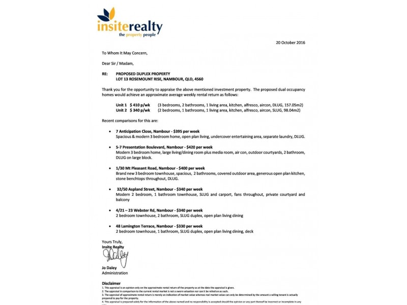 Lot 13 Rosemount Rise DUPLEX, Nambour QLD 4560