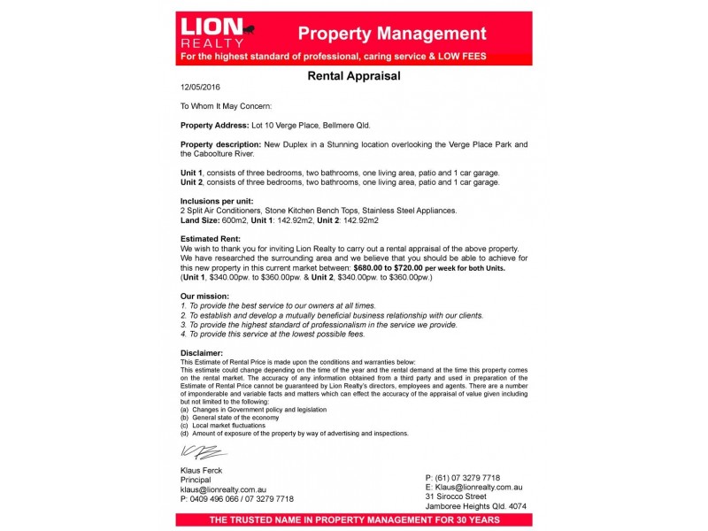 Duplex Pair – Waters Edge, Bellmere QLD 4510