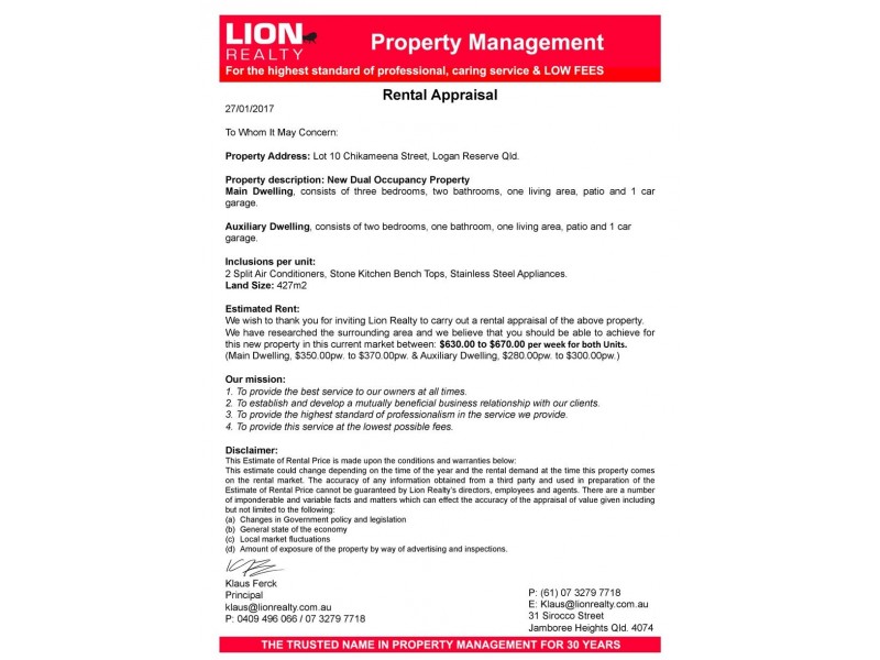 Dual Occupancy Home & Land Package, Logan Reserve QLD 4133