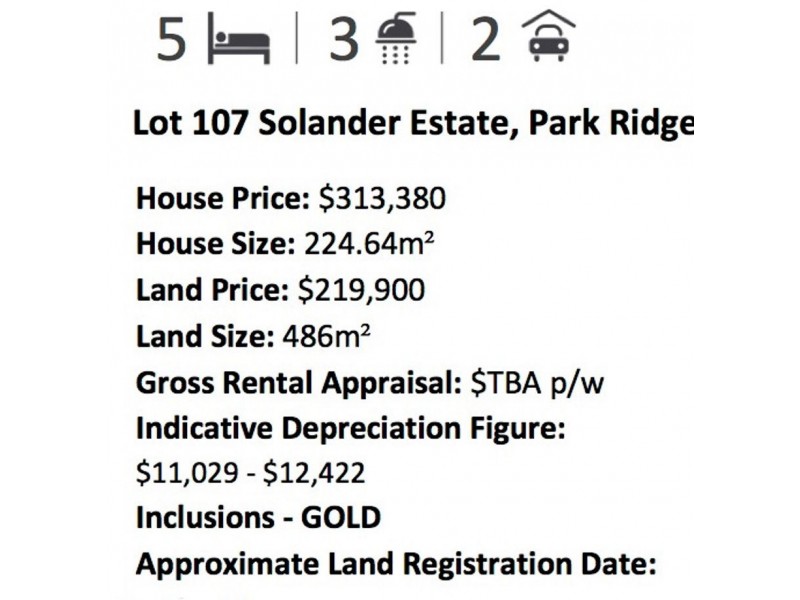 Lot 107 Solander Estate, Park Ridge QLD 4125