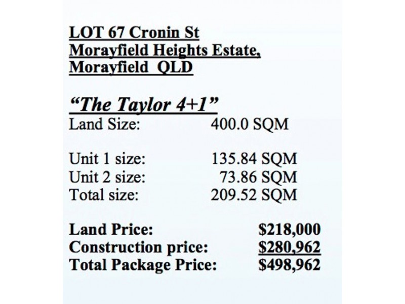 Lot 67 Cronin Street, Morayfield QLD 4506