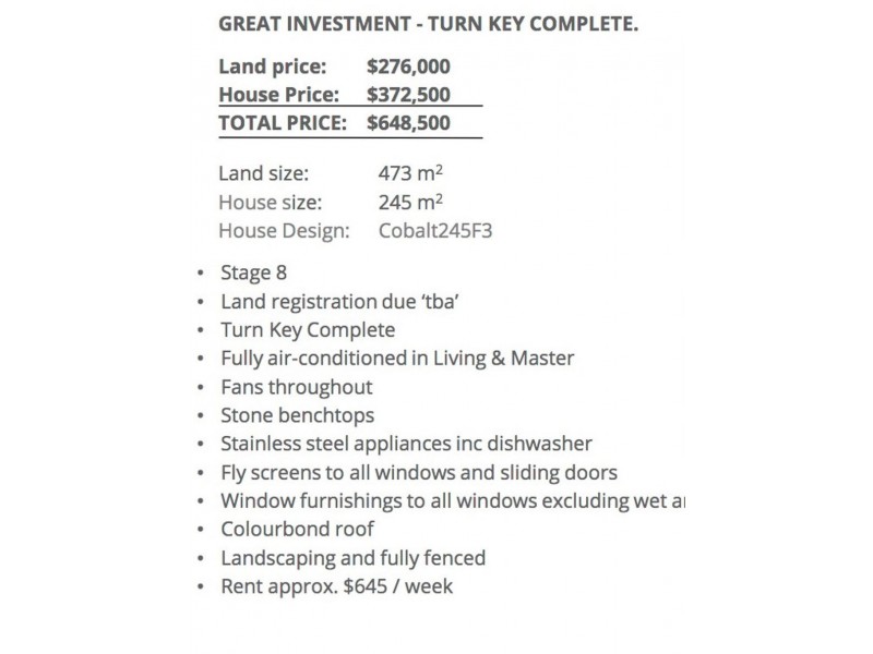 Lot 282 Laurestein Crescent, Pimpama QLD 4209