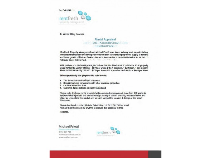 Lot 1 Katandra Crescent, Bellbird Park QLD 4300