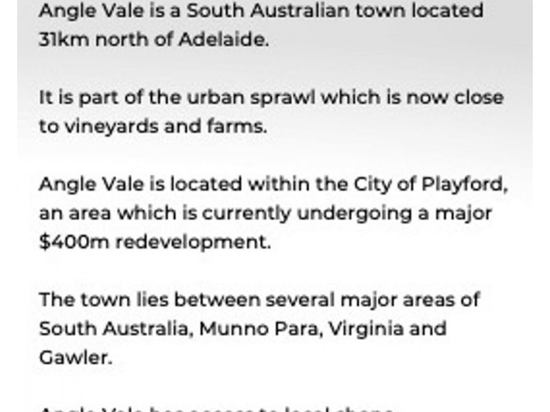 Angle Vale SA 5117
