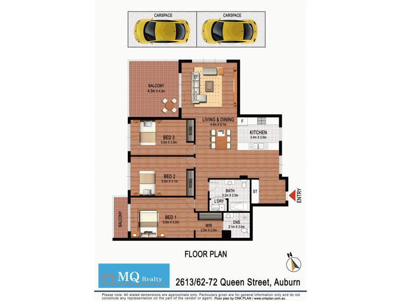 2613/62-72 Queen Street, Auburn NSW 2144 Floorplan