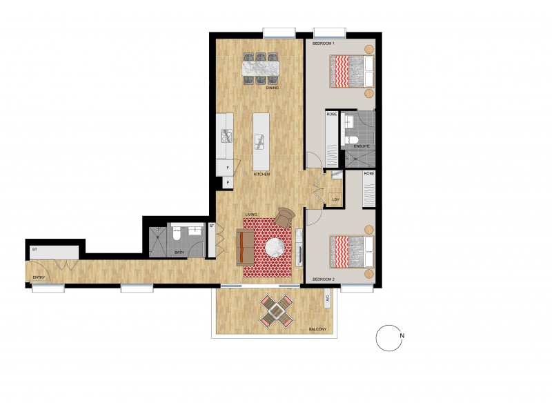 839/64-72 River road, Ermington NSW 2115 Floorplan