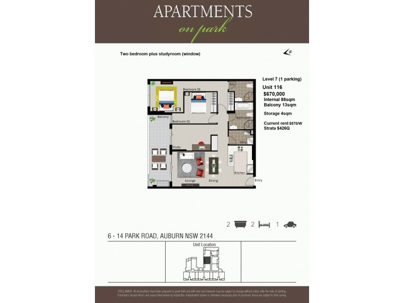 116/6-14 Park Rd, Auburn NSW 2144 Floorplan