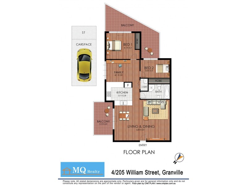 4/205-207 William St, Granville NSW 2142 Floorplan