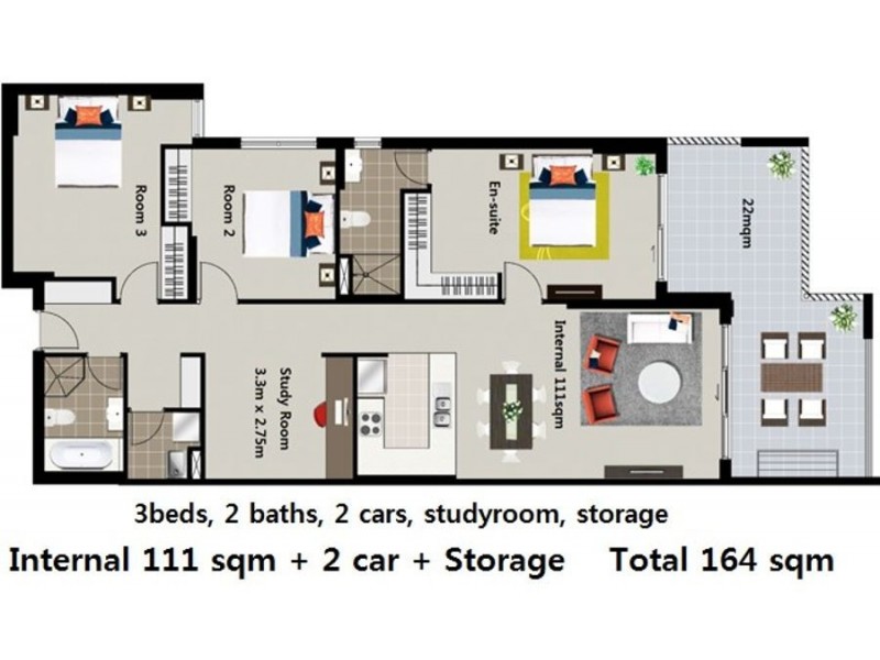 Unit 34 6-14 Park Rd, Auburn NSW 2144 Floorplan