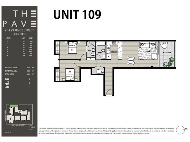 G01/21 James Street, Lidcombe NSW 2141 Floorplan