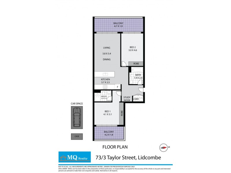73/3-7 TAYLOR STREET, Lidcombe NSW 2141 Floorplan