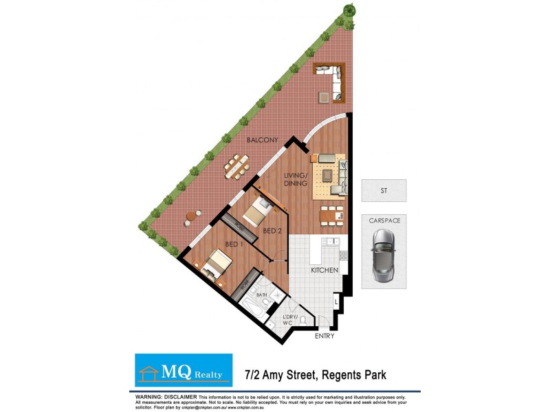 7/2 Amy Street, Regents Park NSW 2143 Floorplan