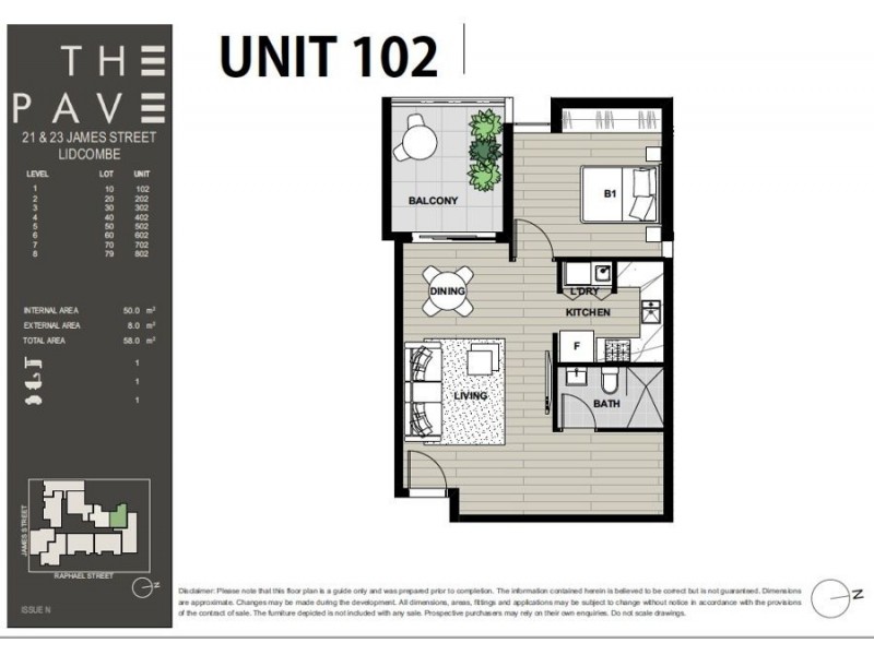 605/21 James Street, Lidcombe NSW 2141 Floorplan