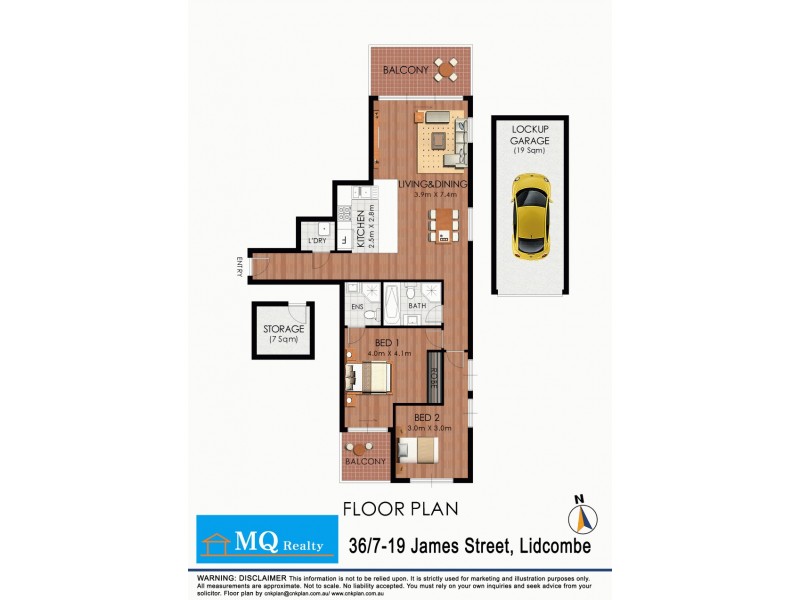 36/7-19 James Street, Lidcombe NSW 2141 Floorplan
