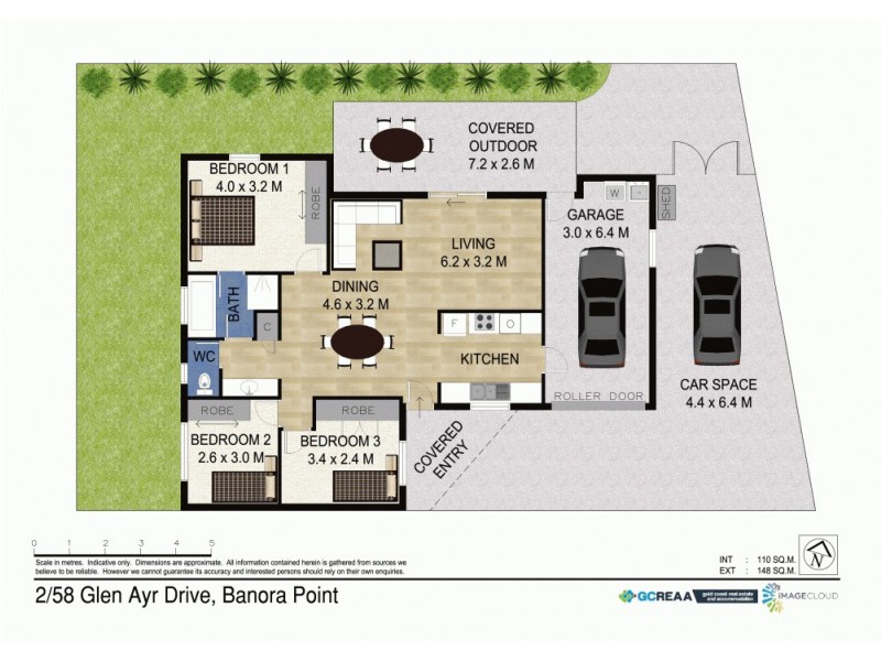 2/58 Glen Ayr Dve, Banora Point NSW 2486 Floorplan