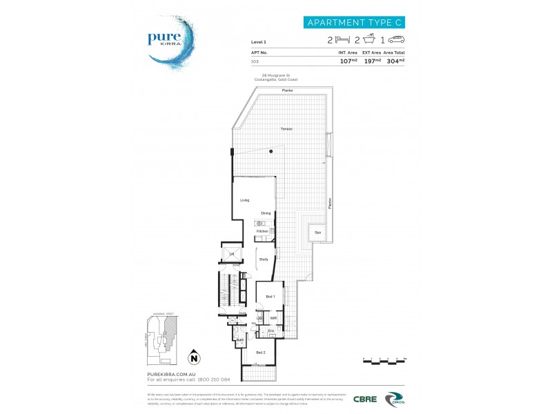 103/28-30 Musgrave St ( Kirra ), Coolangatta QLD 4225 Floorplan