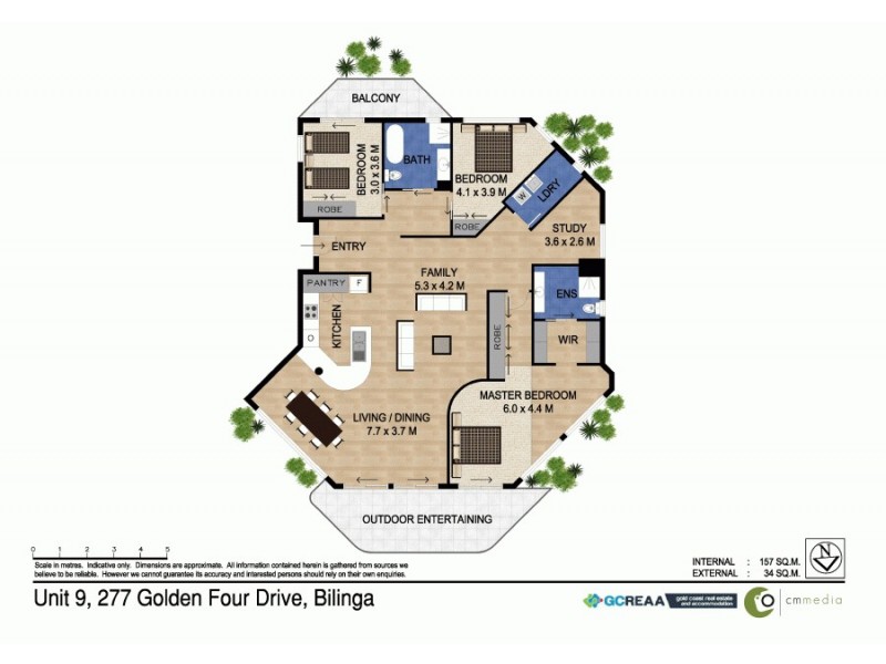 9/277 Golden Four Dve, Bilinga QLD 4225 Floorplan