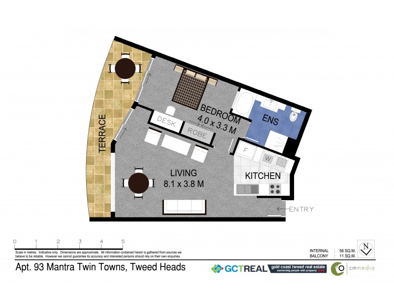 934 / 6 – 8 Stuart St, Tweed Heads NSW 2485 Floorplan
