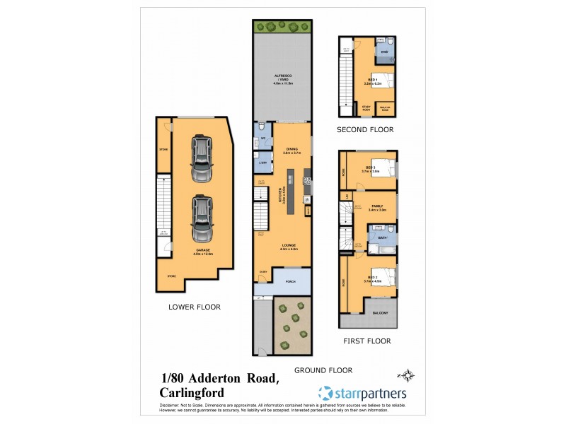 1/80 Adderton Road, Carlingford NSW 2118 Floorplan