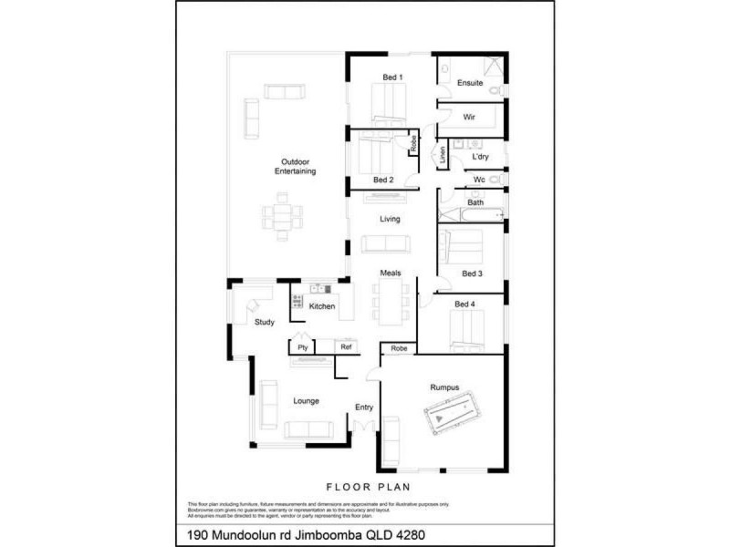 190 Mundoolun rd, Jimboomba QLD 4280 Floorplan