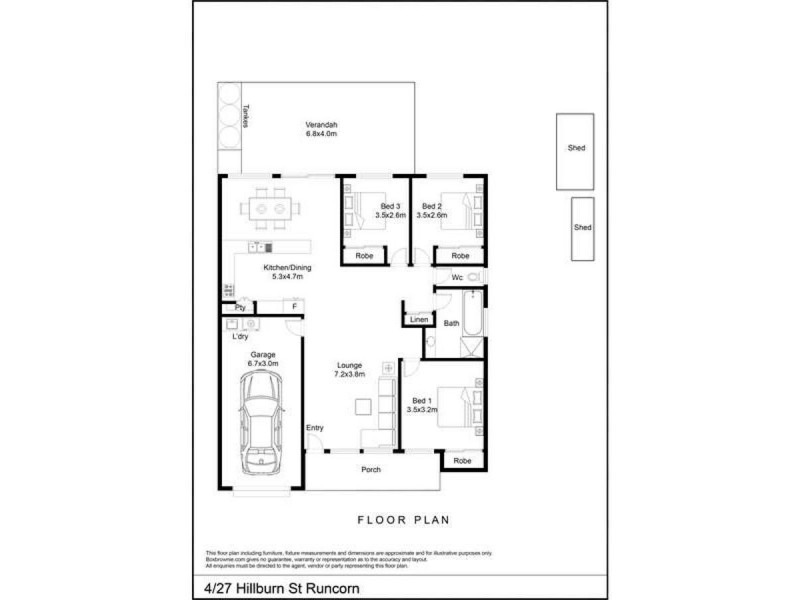4/27 Hillburn St, Runcorn QLD 4113 Floorplan