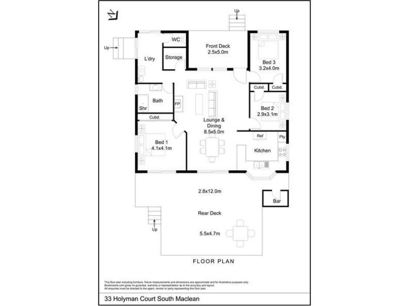 33-35 Holyman Crt, South Maclean QLD 4280 Floorplan