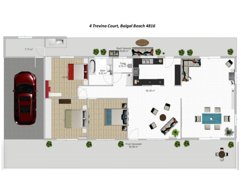 4 Trevina Court, Balgal Beach QLD 4816 Floorplan